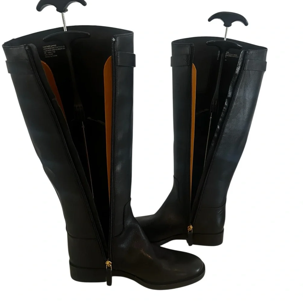 Tory Burch Everly Strap Tall Knee Riding Boots Sz 5